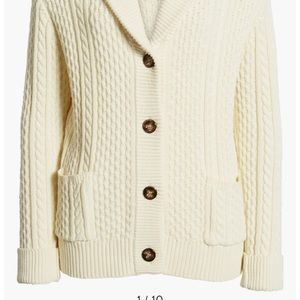 Fisherman Cotton Cardigan size L